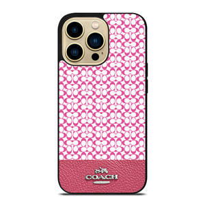 COACH NEW YORK PINK iPhone 14 Pro Case Cover